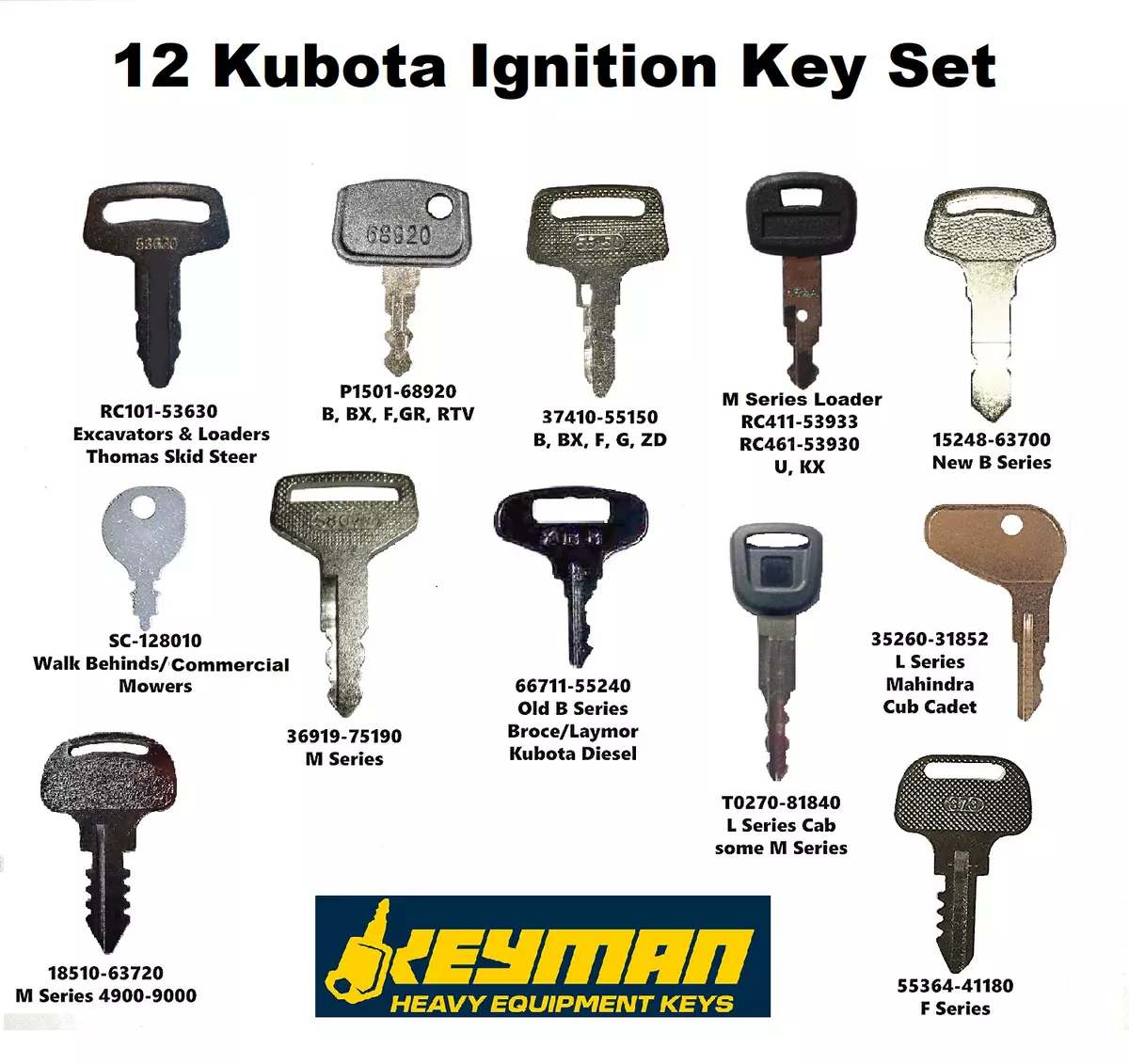 kubota keys