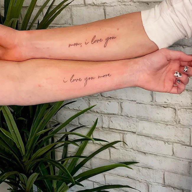 mother and son tattoo quotes