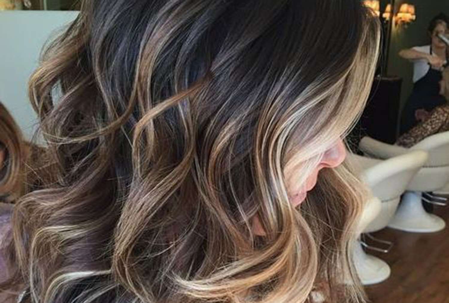 highlighted brunette