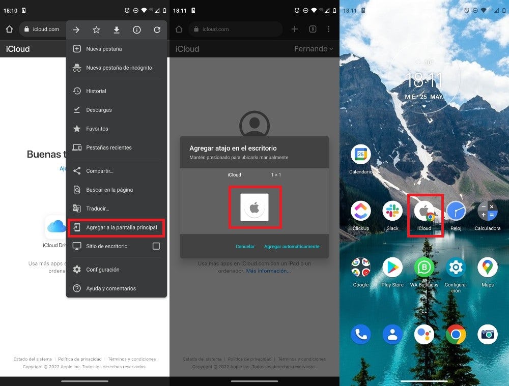 configurar correo icloud en android 2019