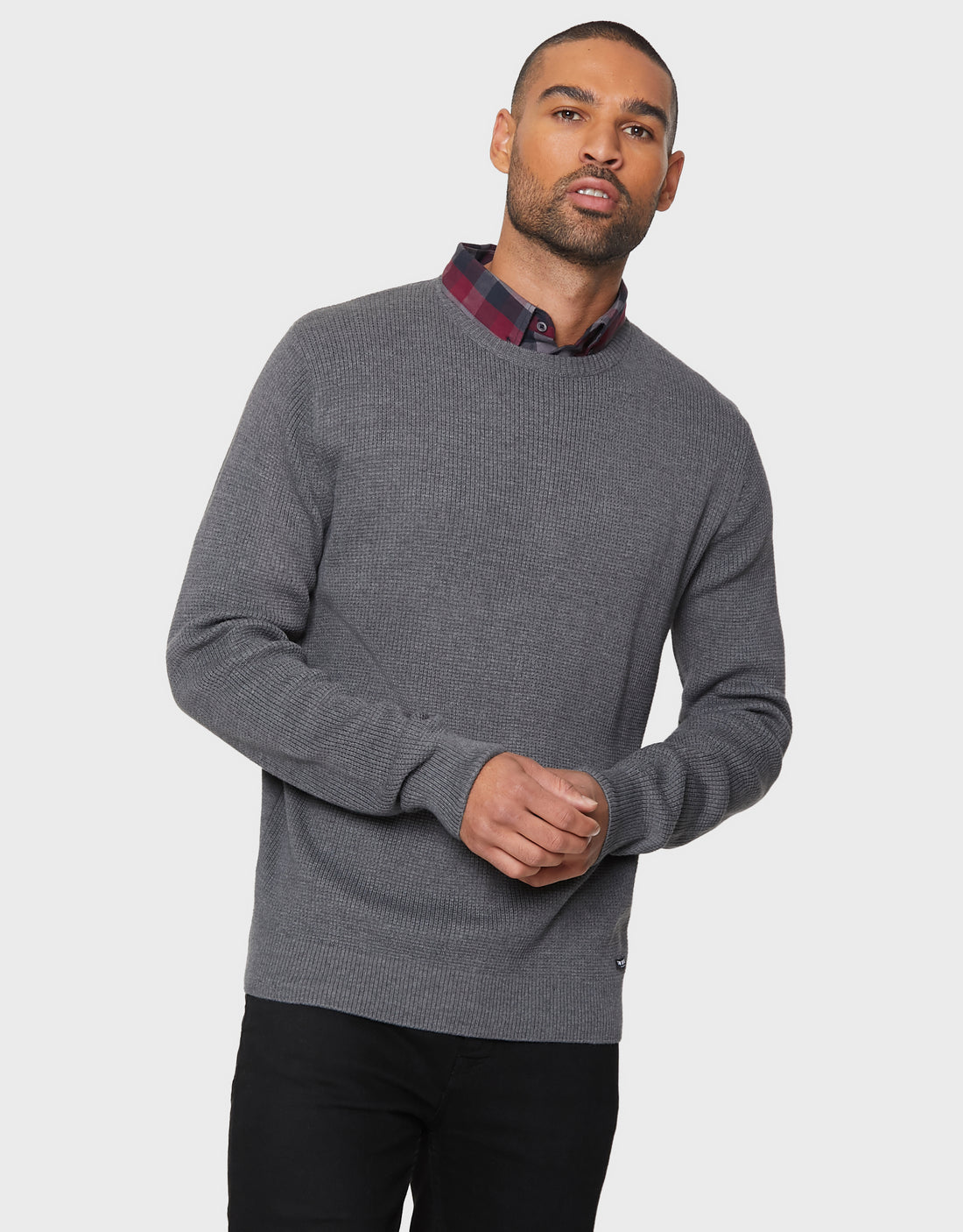 mens mock shirt jumper