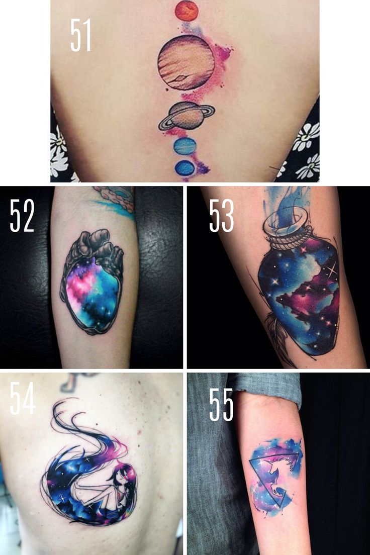 galaxy tattoo ideas