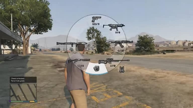 how to activate parachute in gta 5