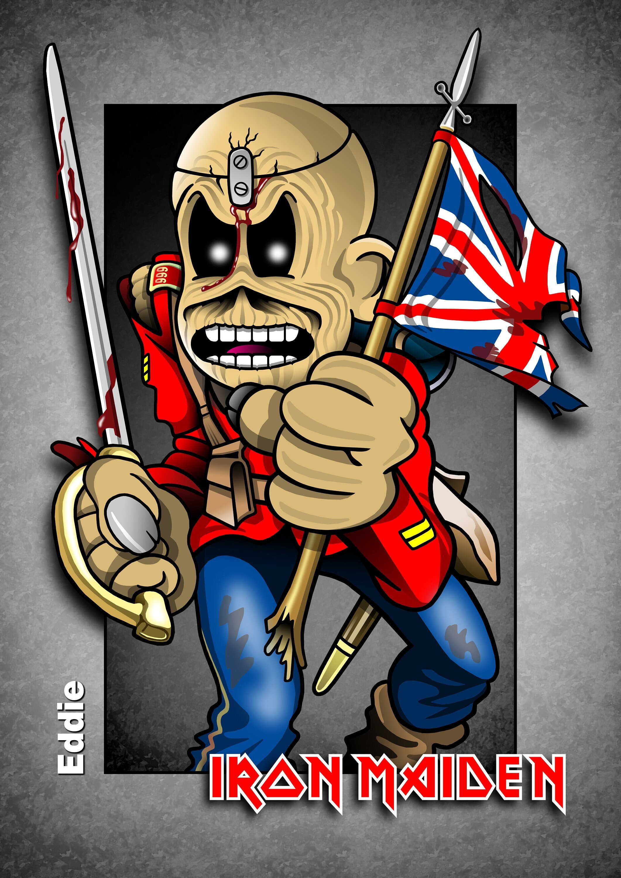 dibujos eddie iron maiden