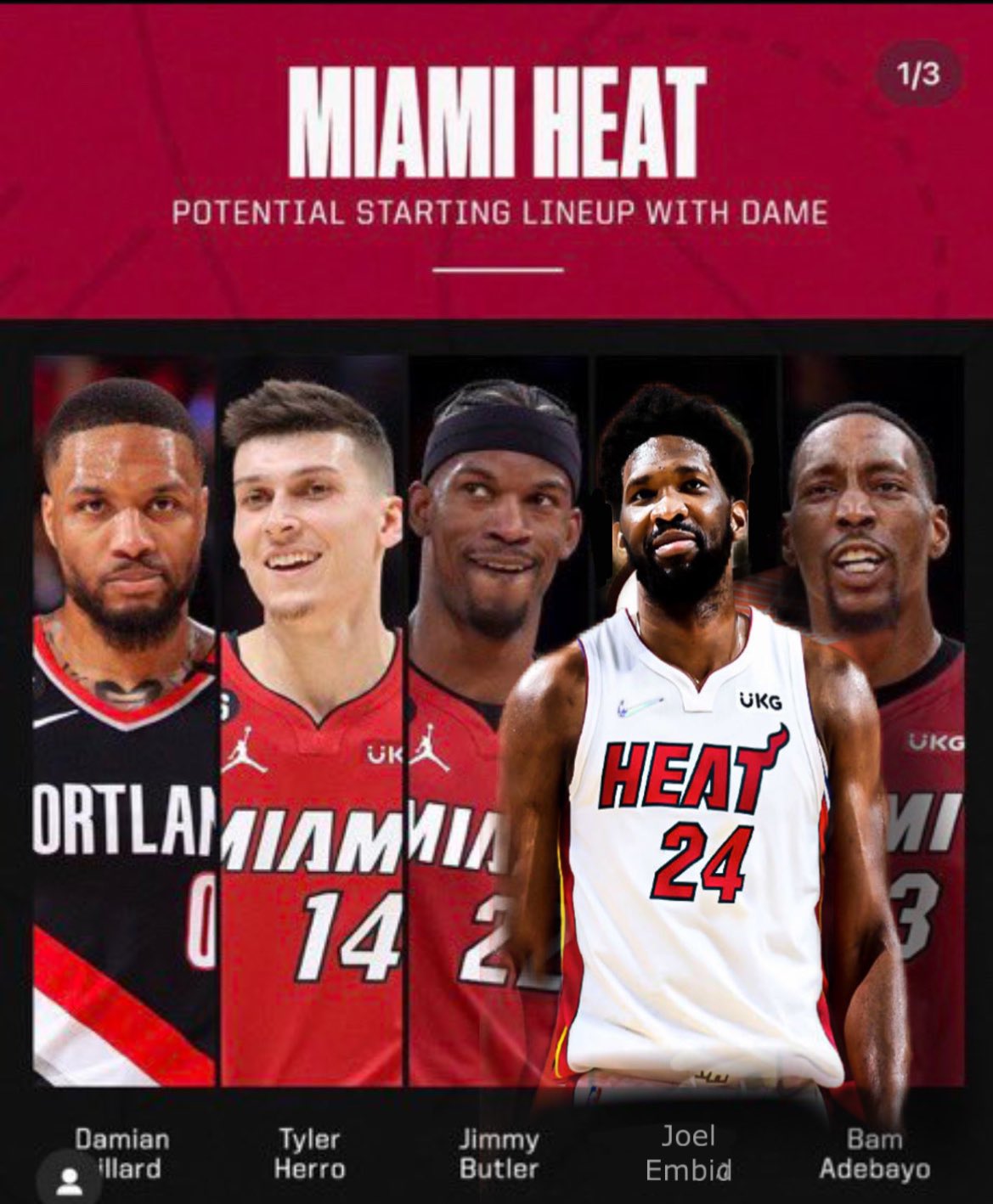 heat starting lineup 2017