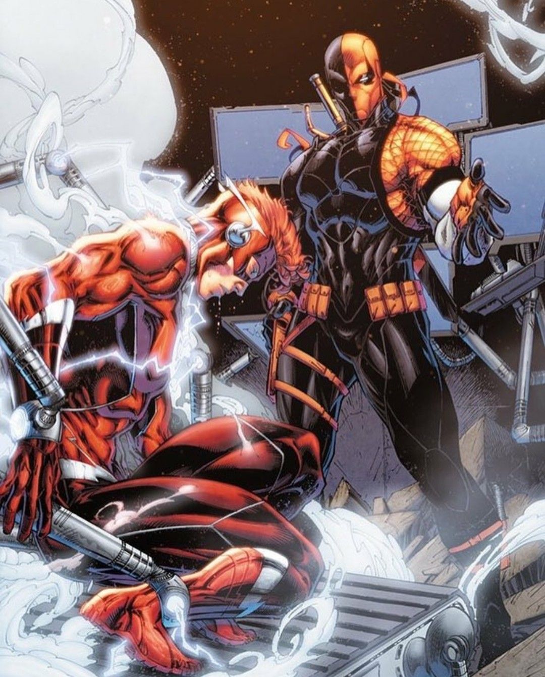 flash deathstroke