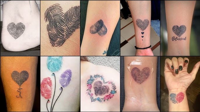 thumbprint tattoo ideas