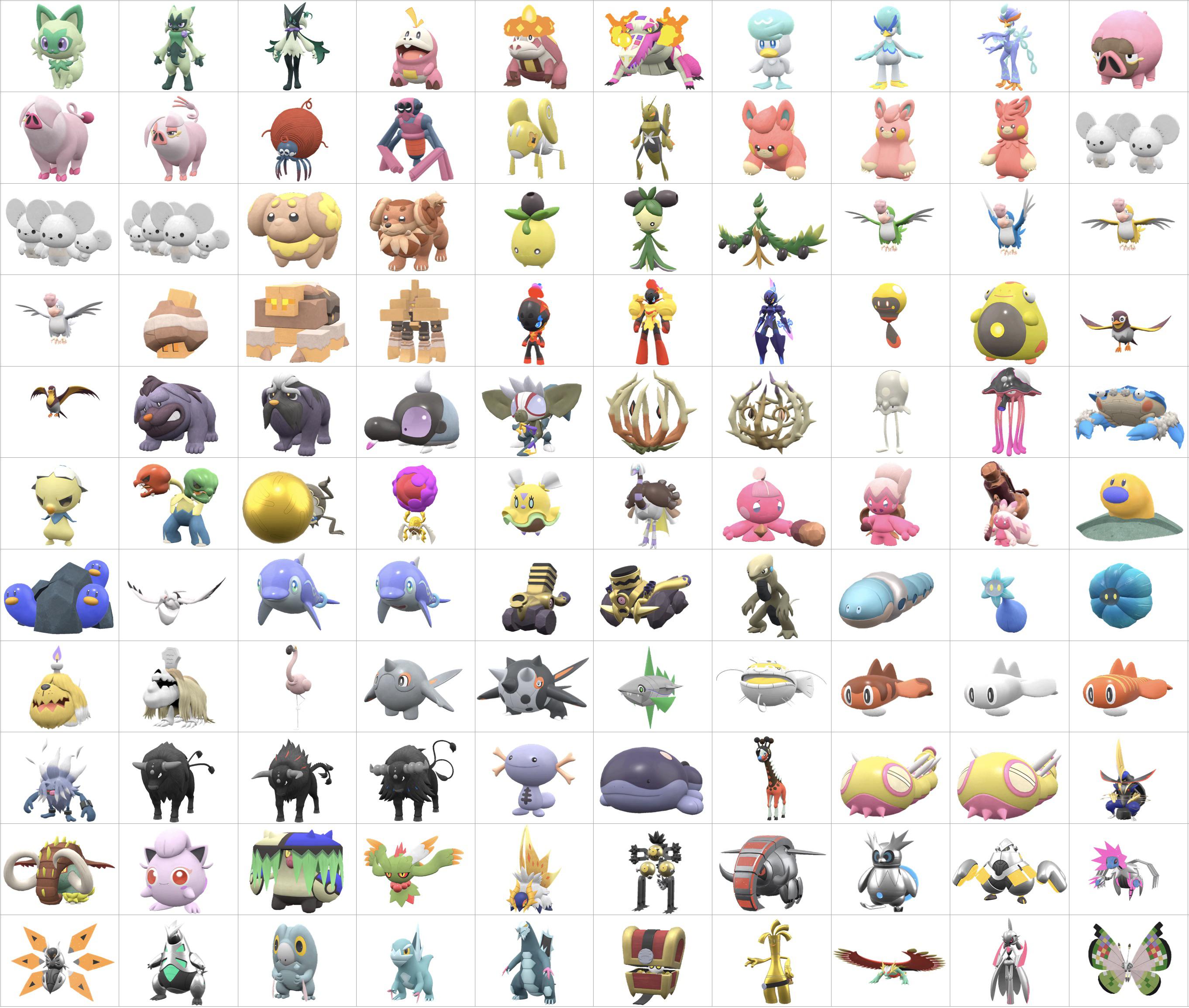 generation 9 pokedex