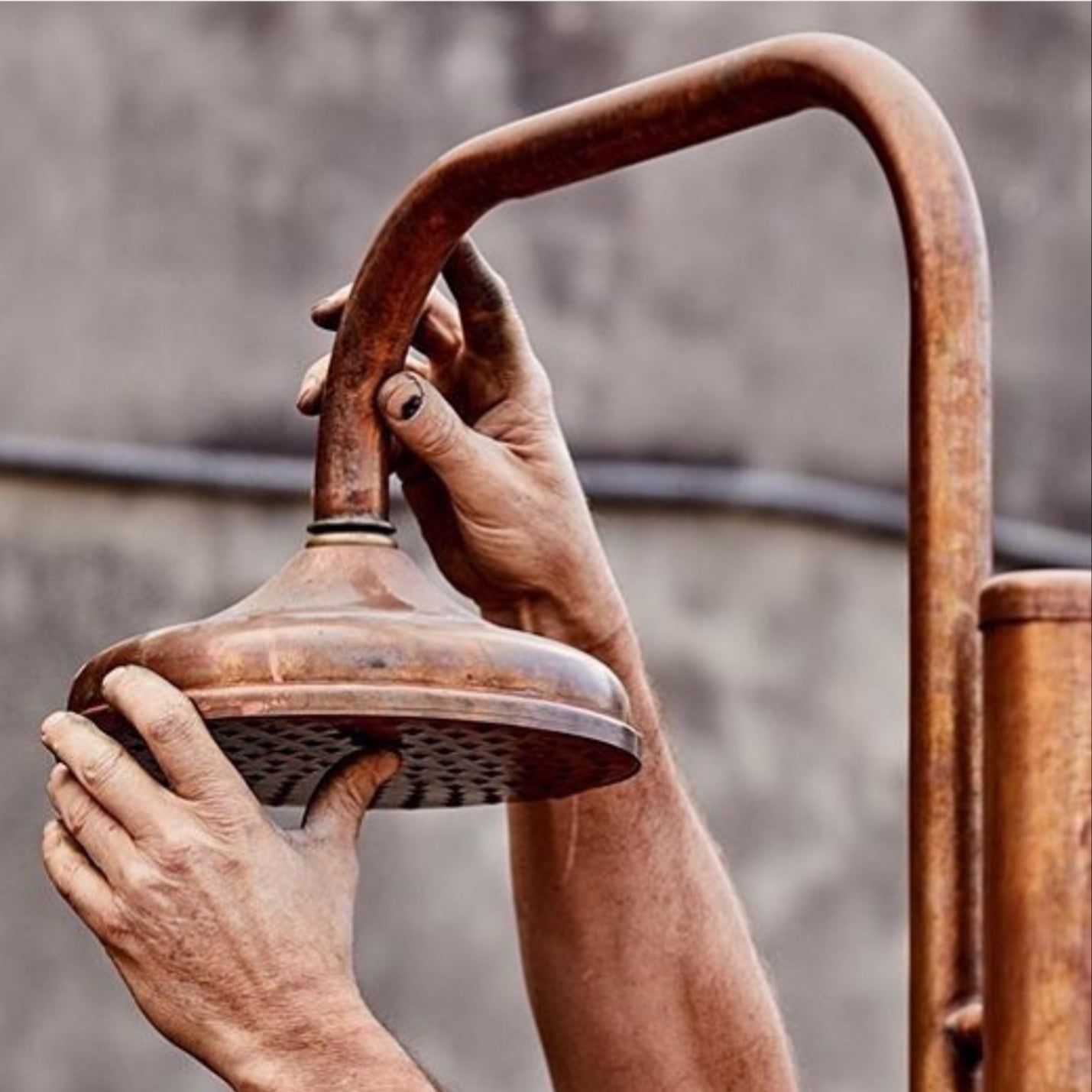 copper shower heads