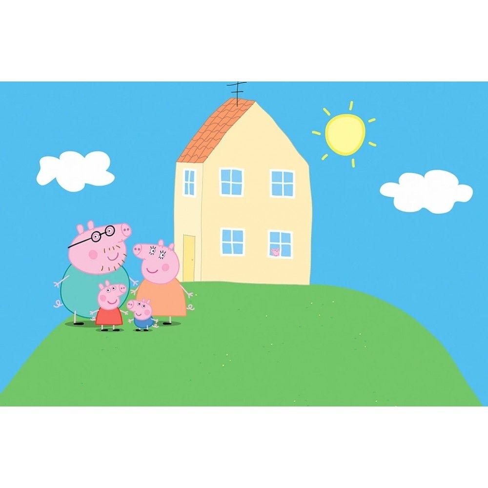 peppa pig house wallpaper