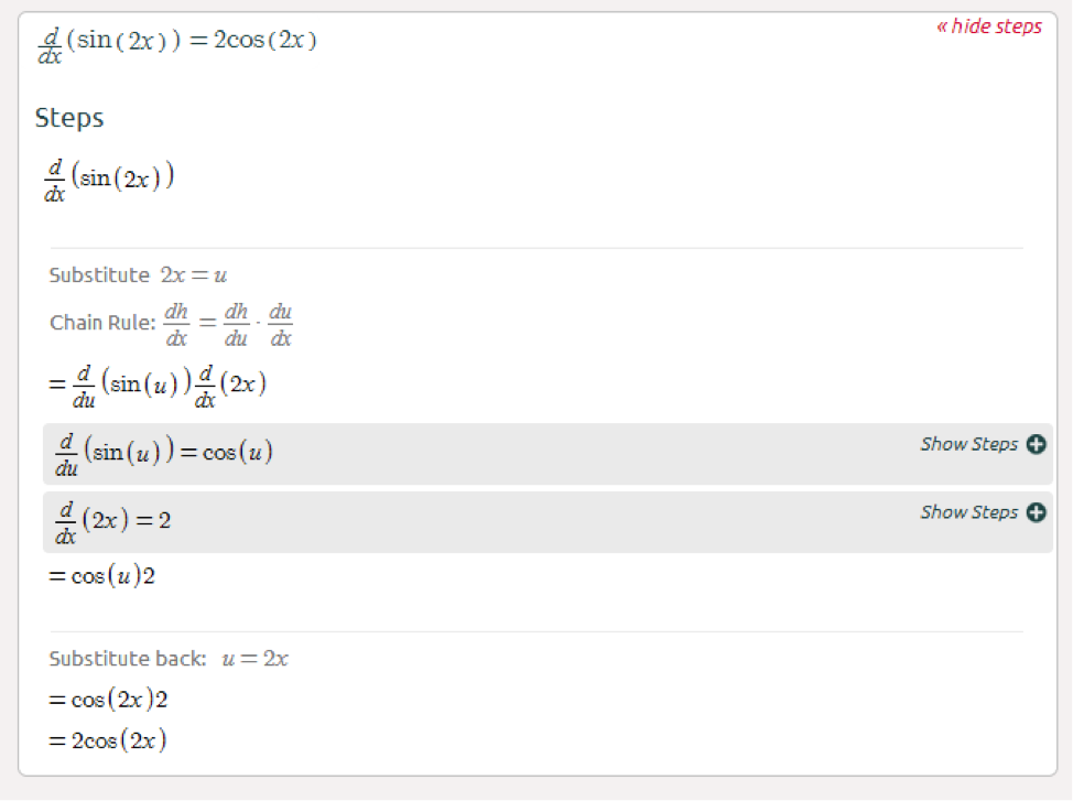 derivative calculator symbolab