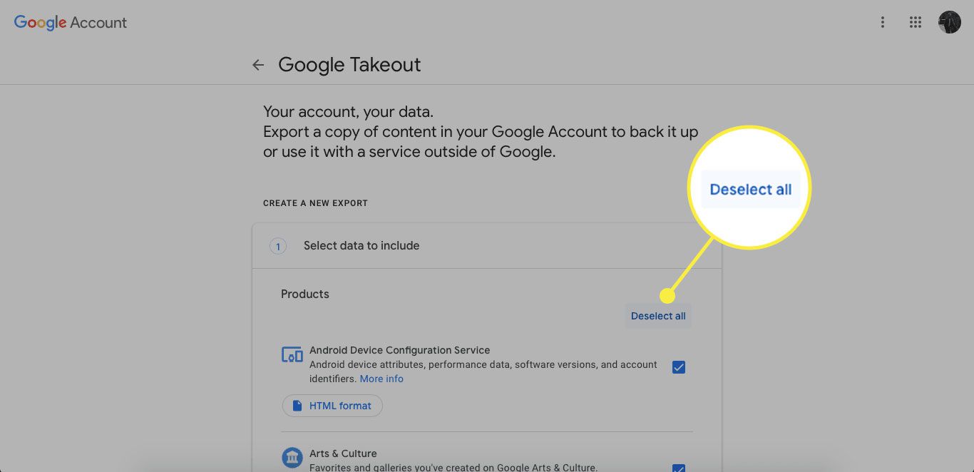 google takeout