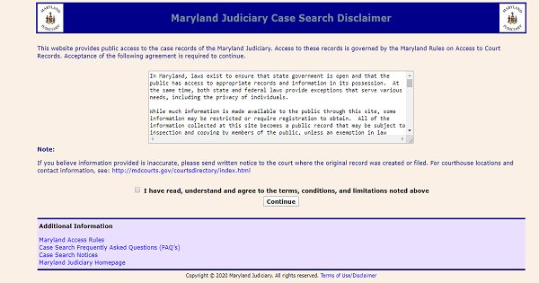 md court case search