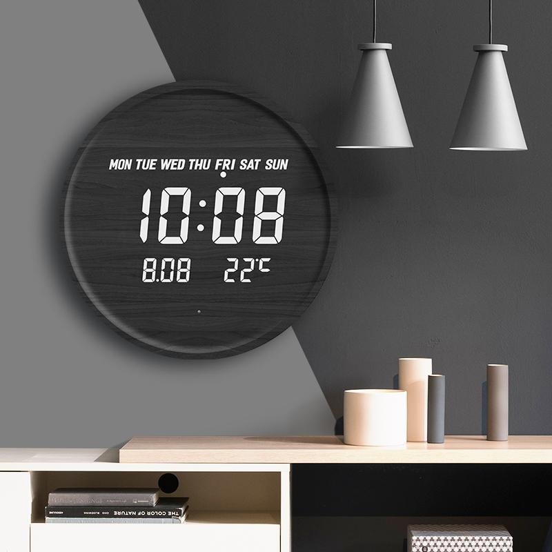 digital clock living room