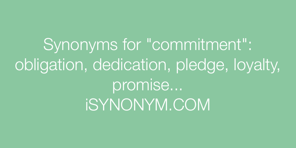 commitment synonyms