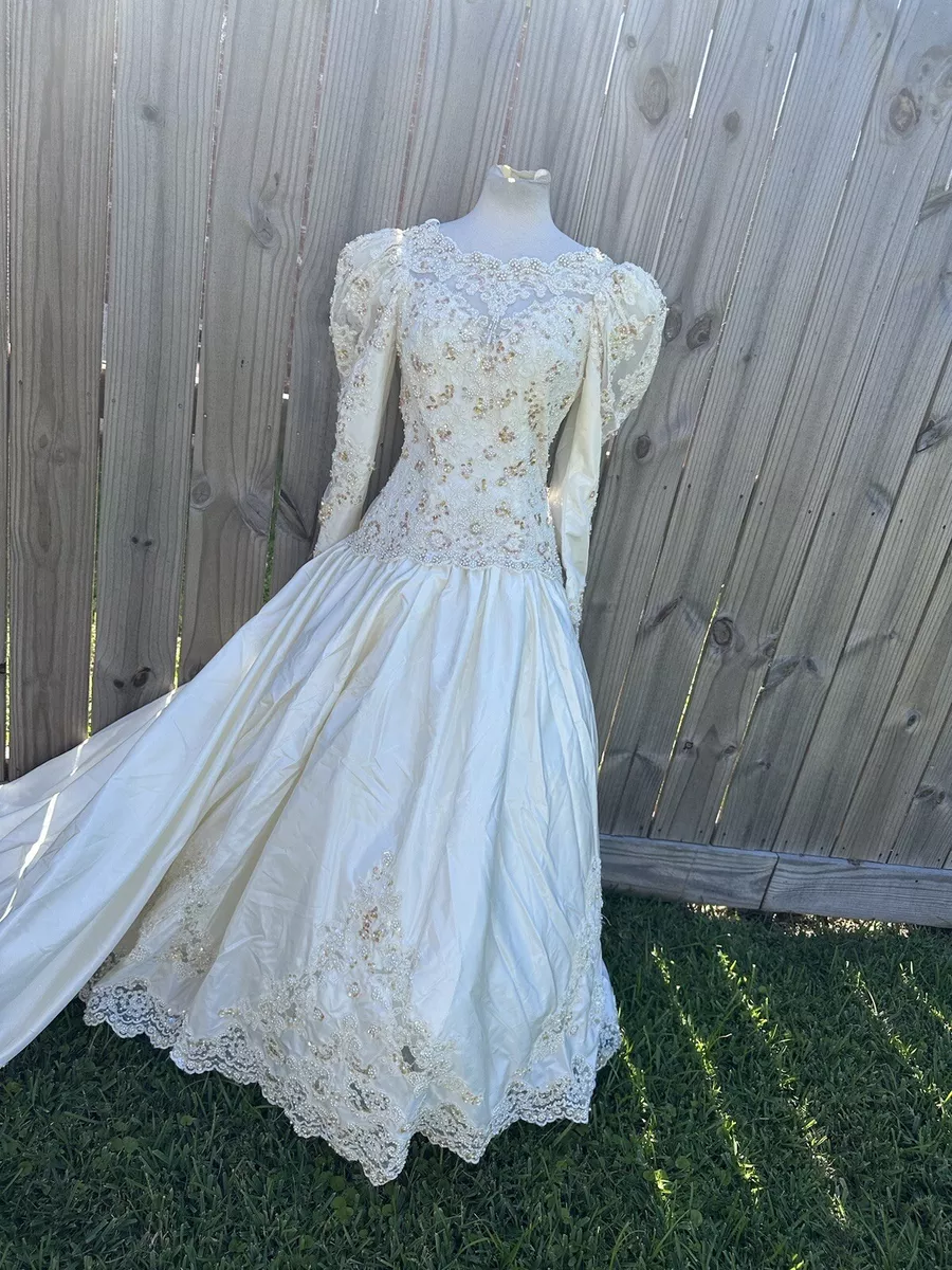 ebay 80s wedding dress