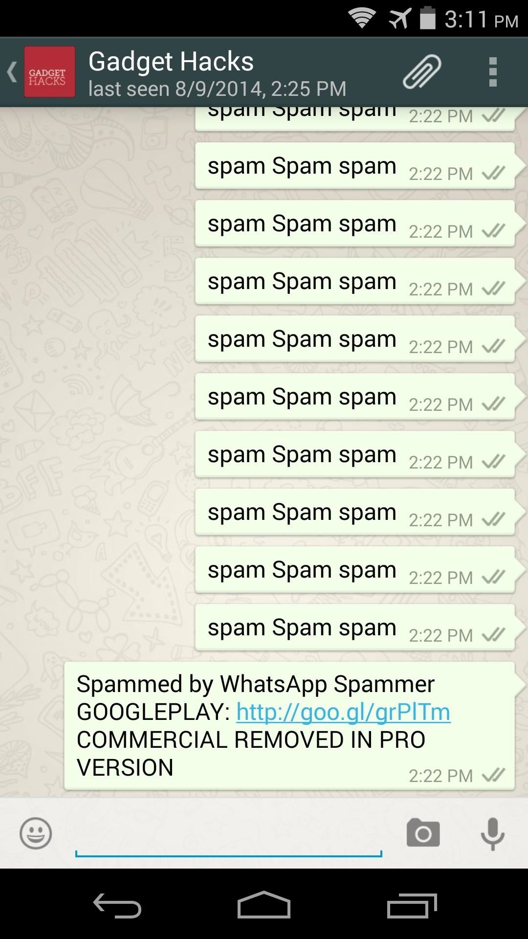 whatsapp spammer