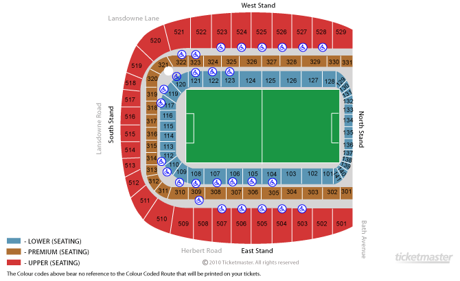 aviva seating chart