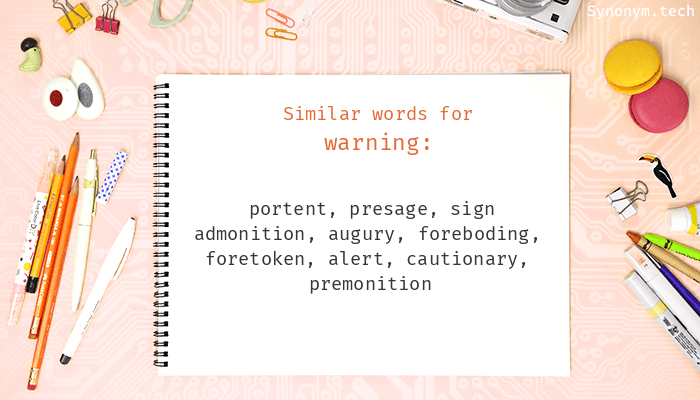 warning synonym