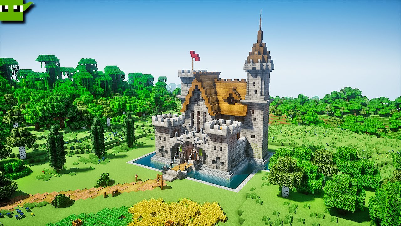 simple castle in minecraft