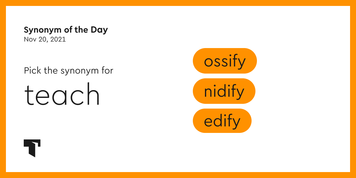 synonym for edify