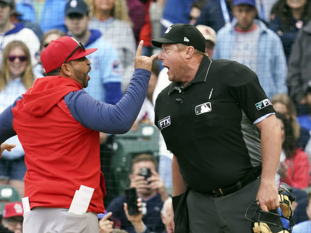 cardinals manager ejected today