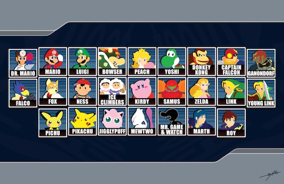 ssbm roster