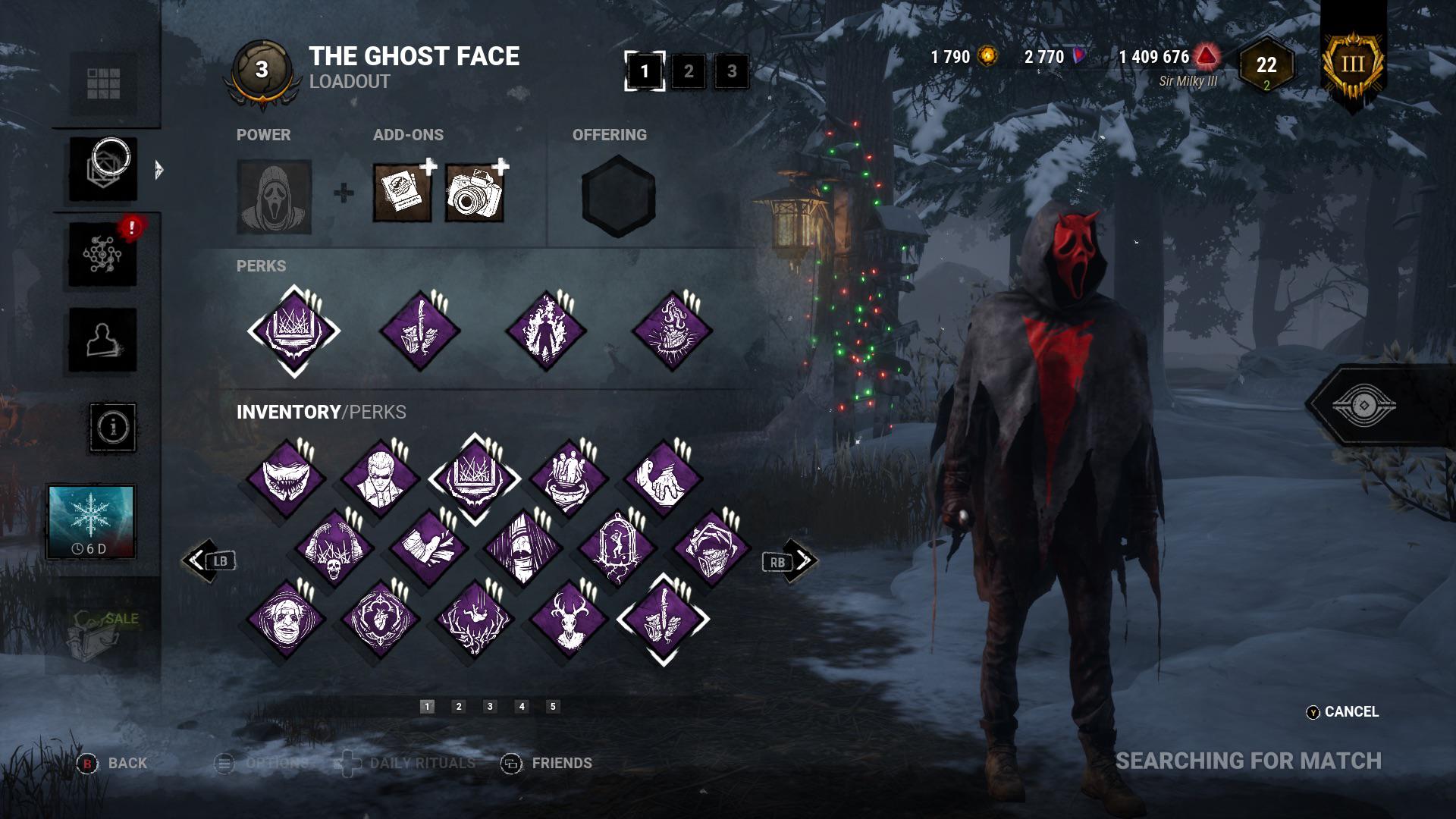 ghost face build dbd