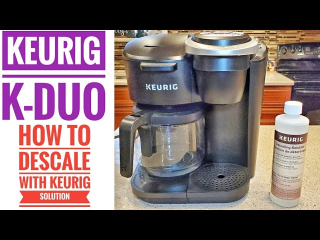 keurig k-duo descale reset