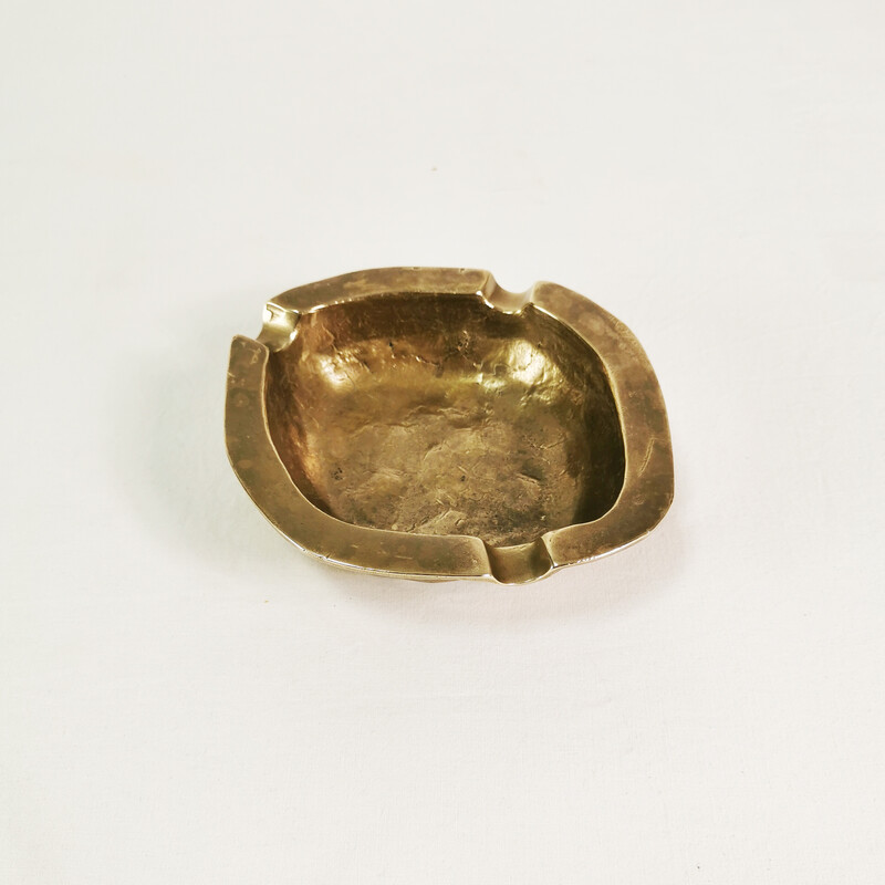 vintage brass ashtray