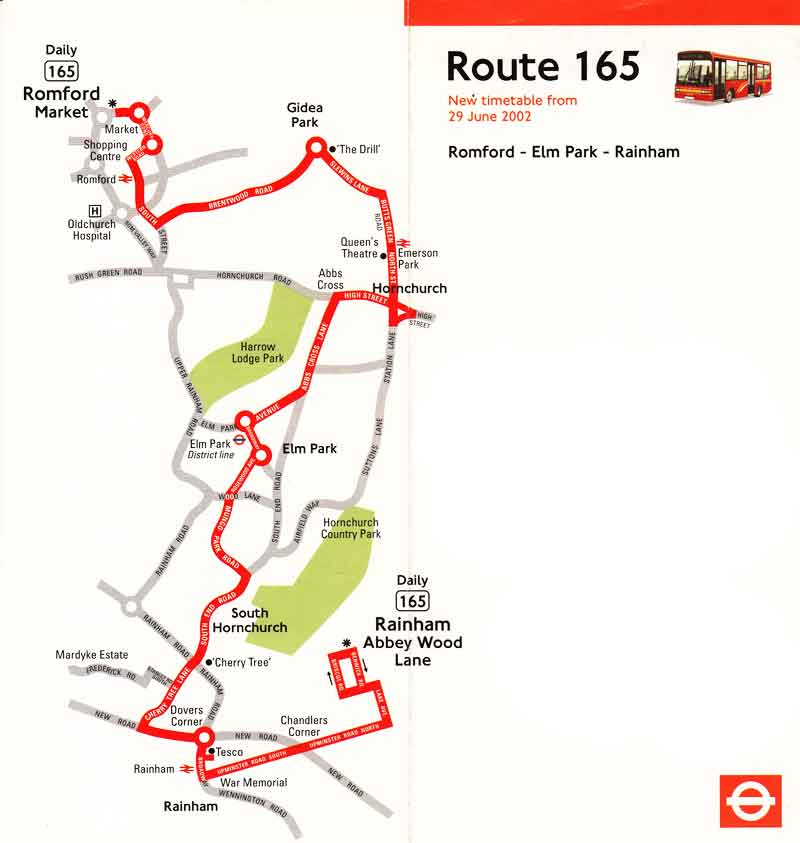 165 bus times