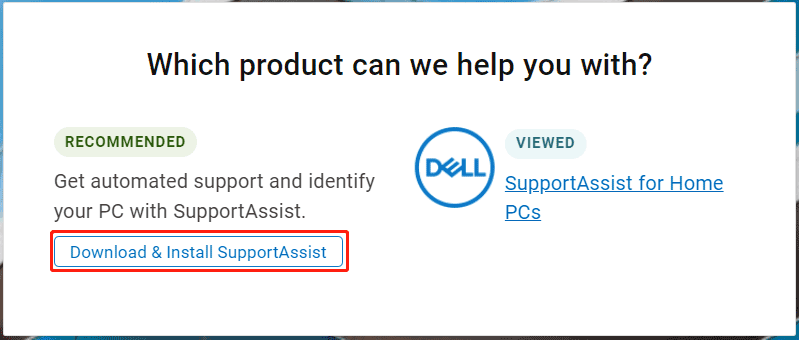 dell support assistant download