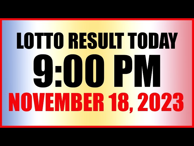 lotto results for 18th november