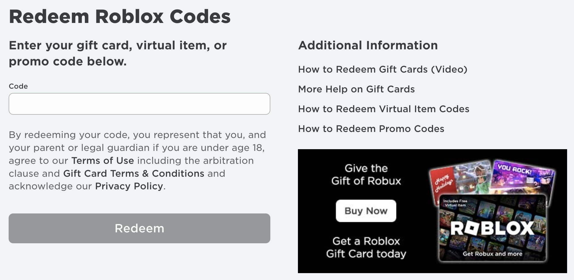 roblox com promo code