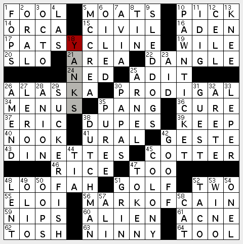 ground breaker crossword clue