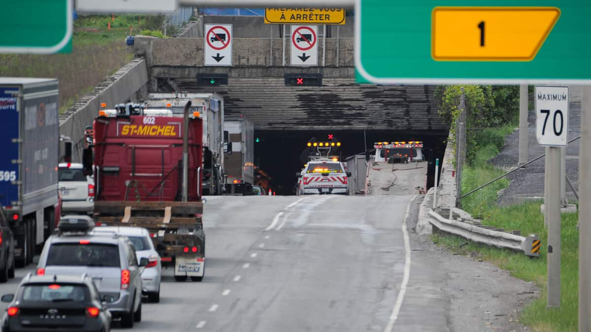 accident tunnel lafontaine