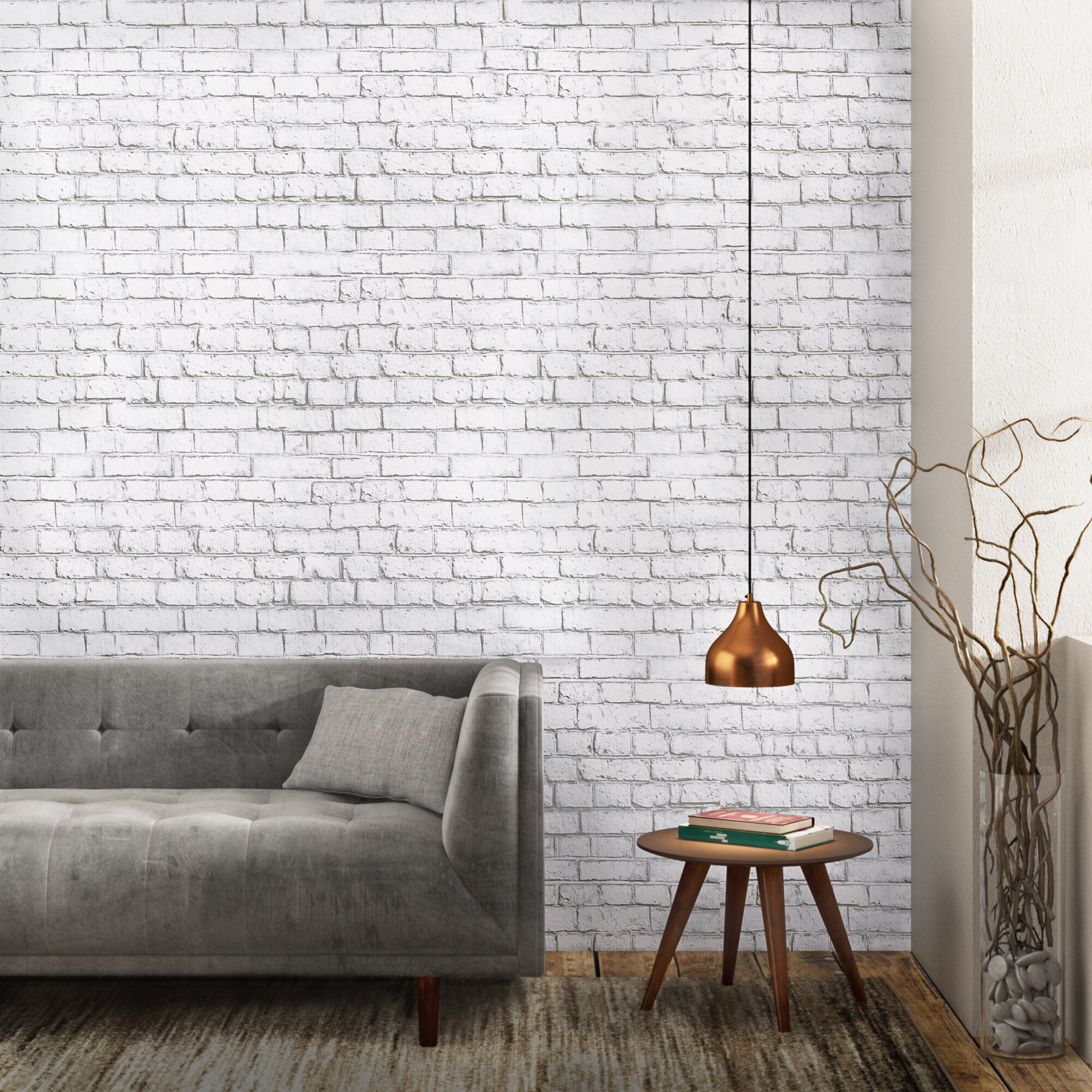 peel & stick brick wallpaper