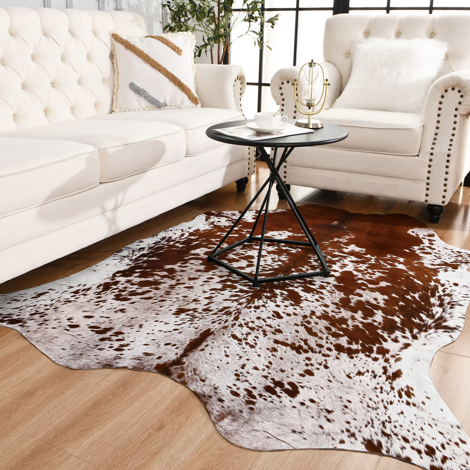 faux cow skin rug