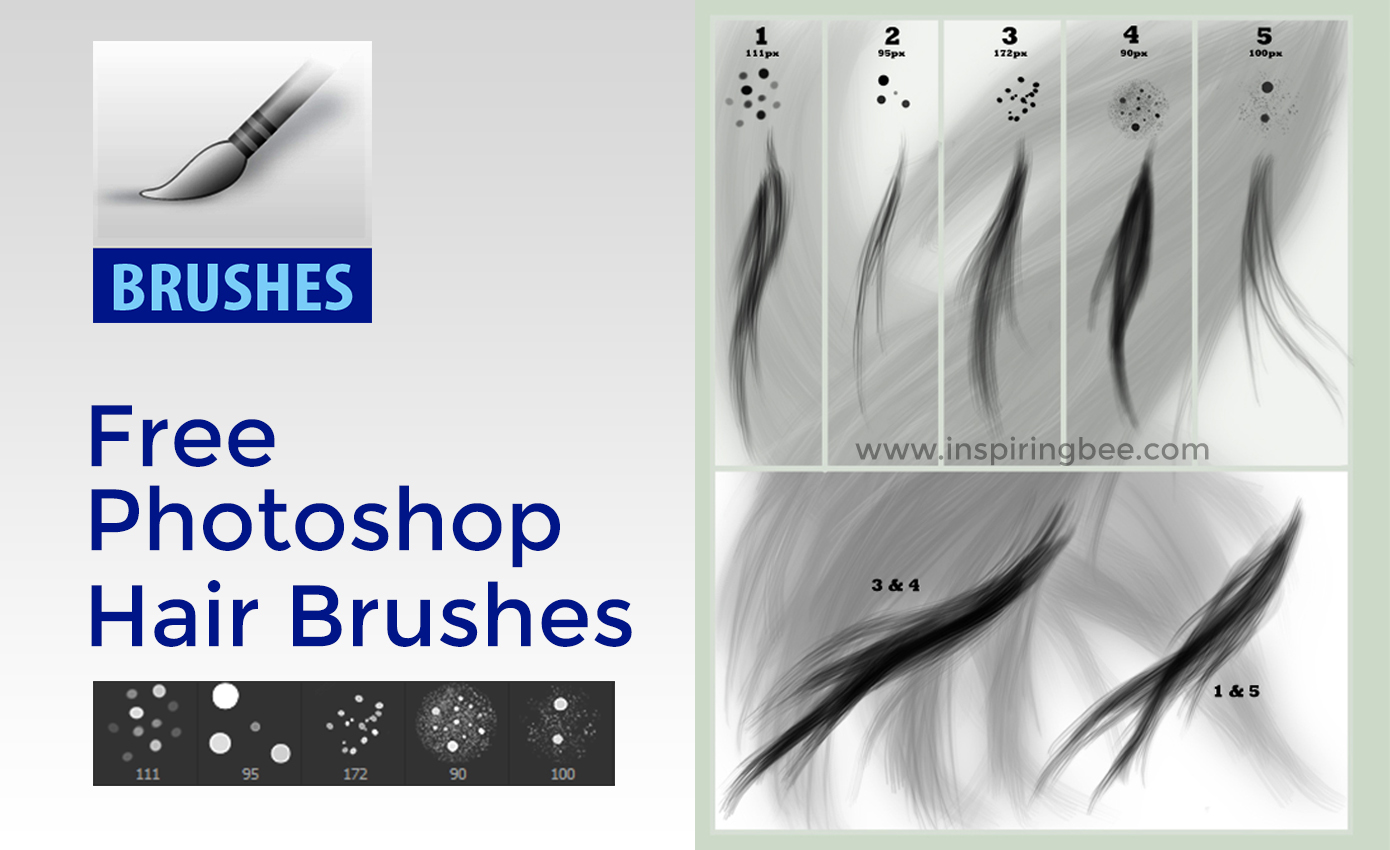 photoshop hair brushes