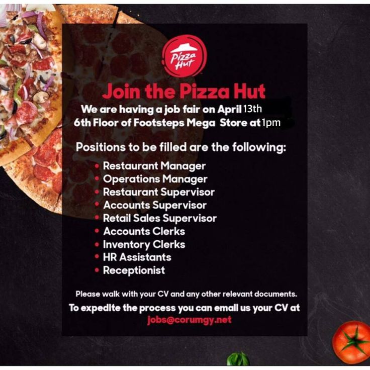 pizza hut jobs near me