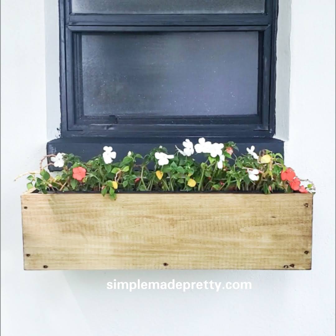 window box for sloping sill