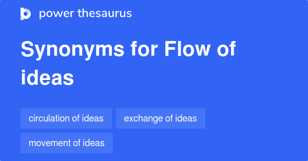 flow into synonym