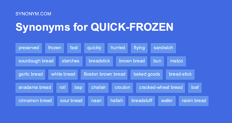 synonyms of frozen