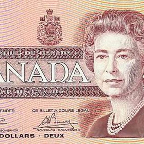 canadian $2 bill 1986 value