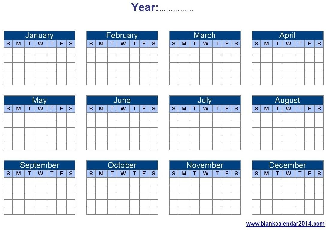 year calendar template