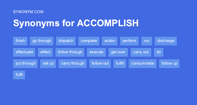 synonym for accomplished