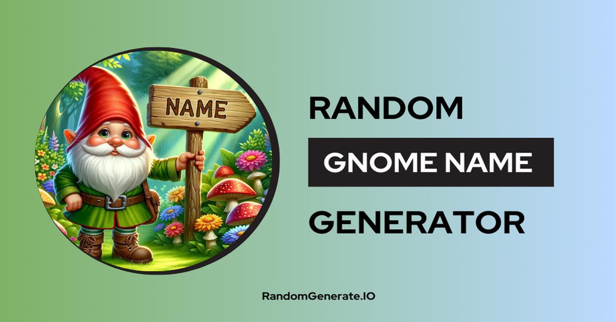 random gnome name generator