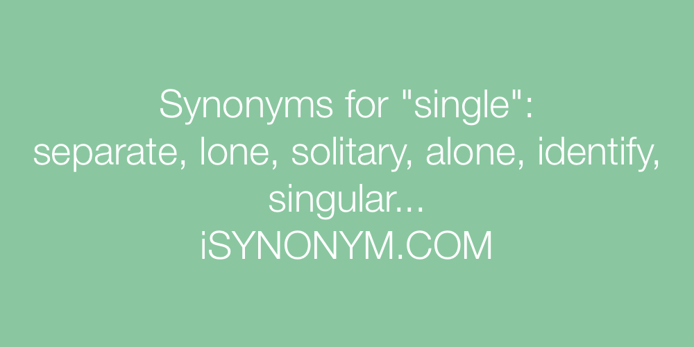 single thesaurus