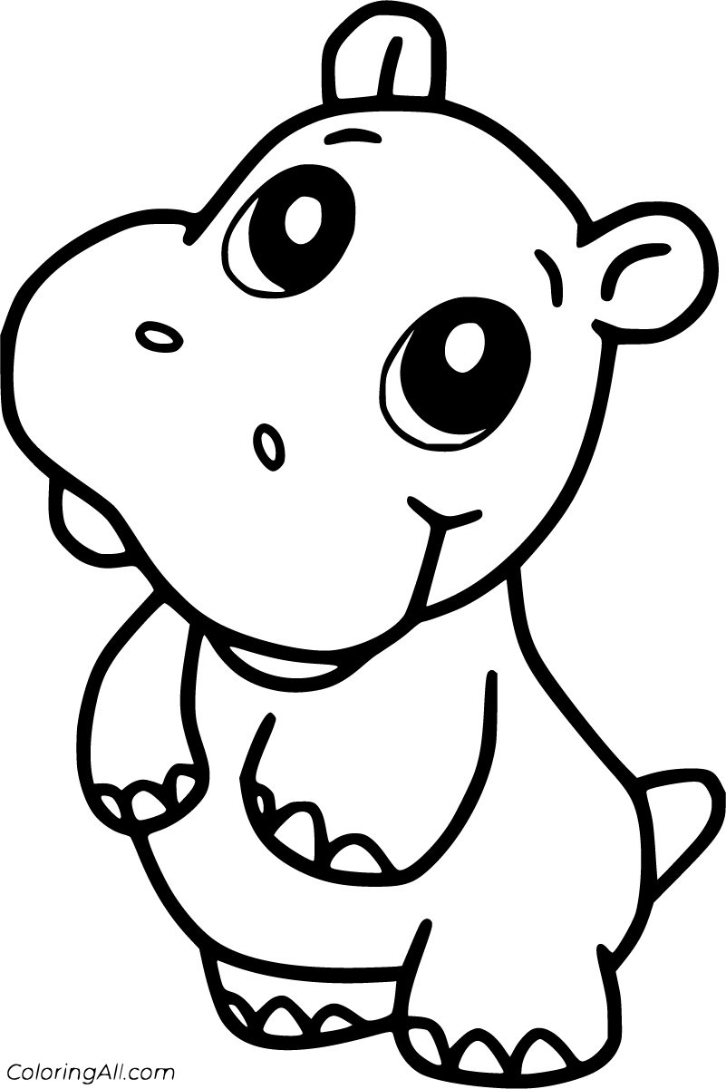 hippo coloring pages