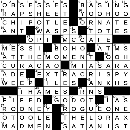 ornate crossword clue